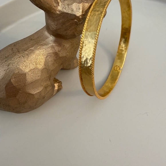 Julie Vos Savoy Hammered Bangle - Picture 3 of 3